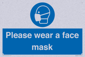 Please wear a face mask